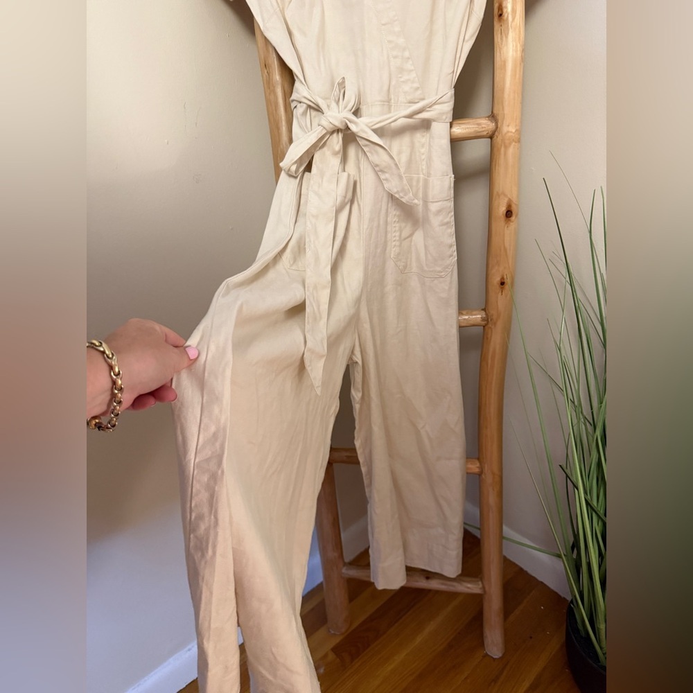 Anthropologie The Colette Wrap Jumpsuit Maeve Cottagecore 8P - Picture 5 of 8